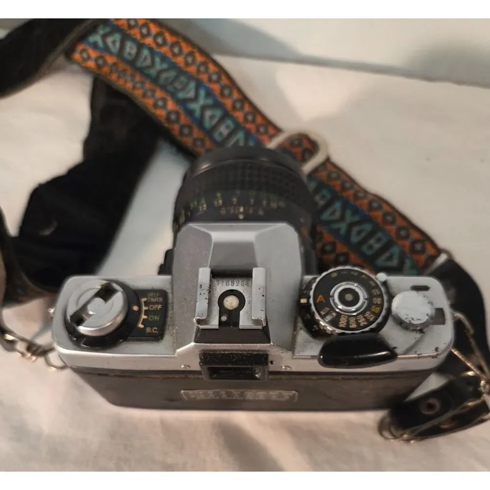 Minolta XG1 35mm Film Camera w Lens Lot Hanimex Rokkor Strap Case